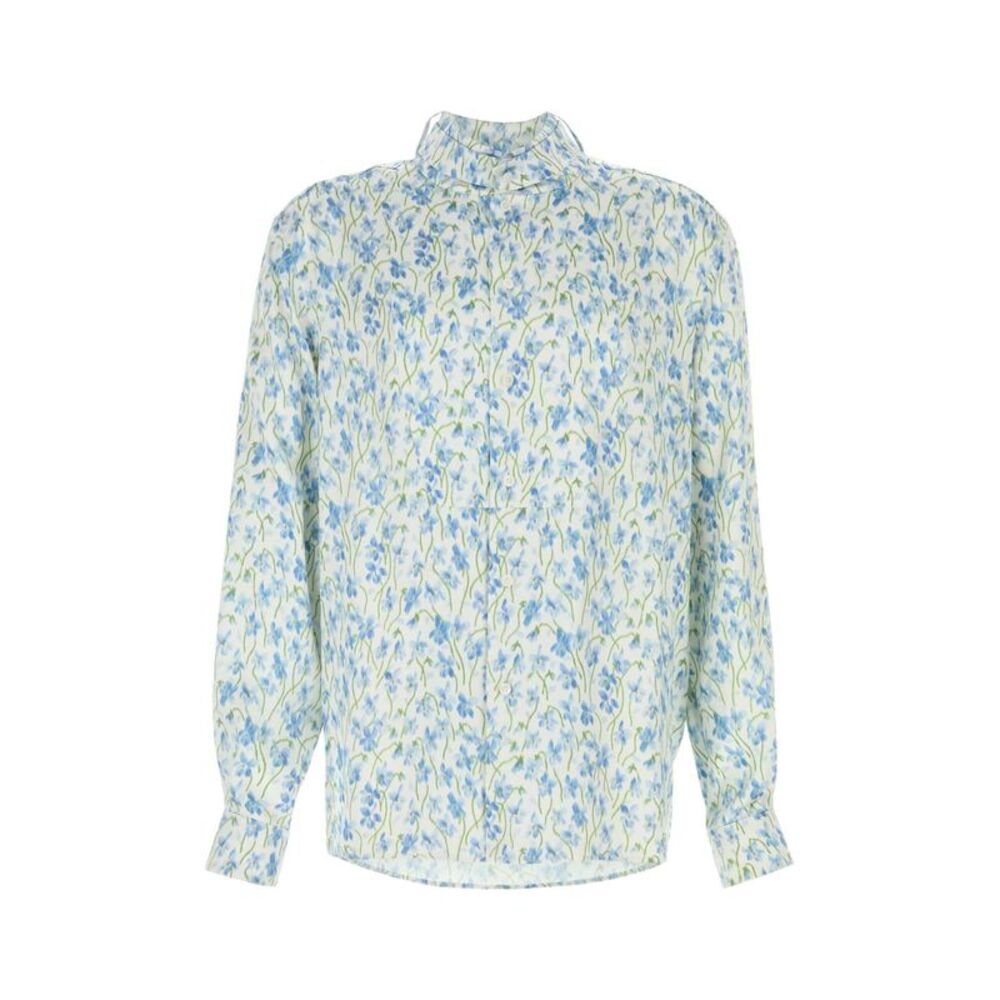 Loewe Men Printed Satin Shirt